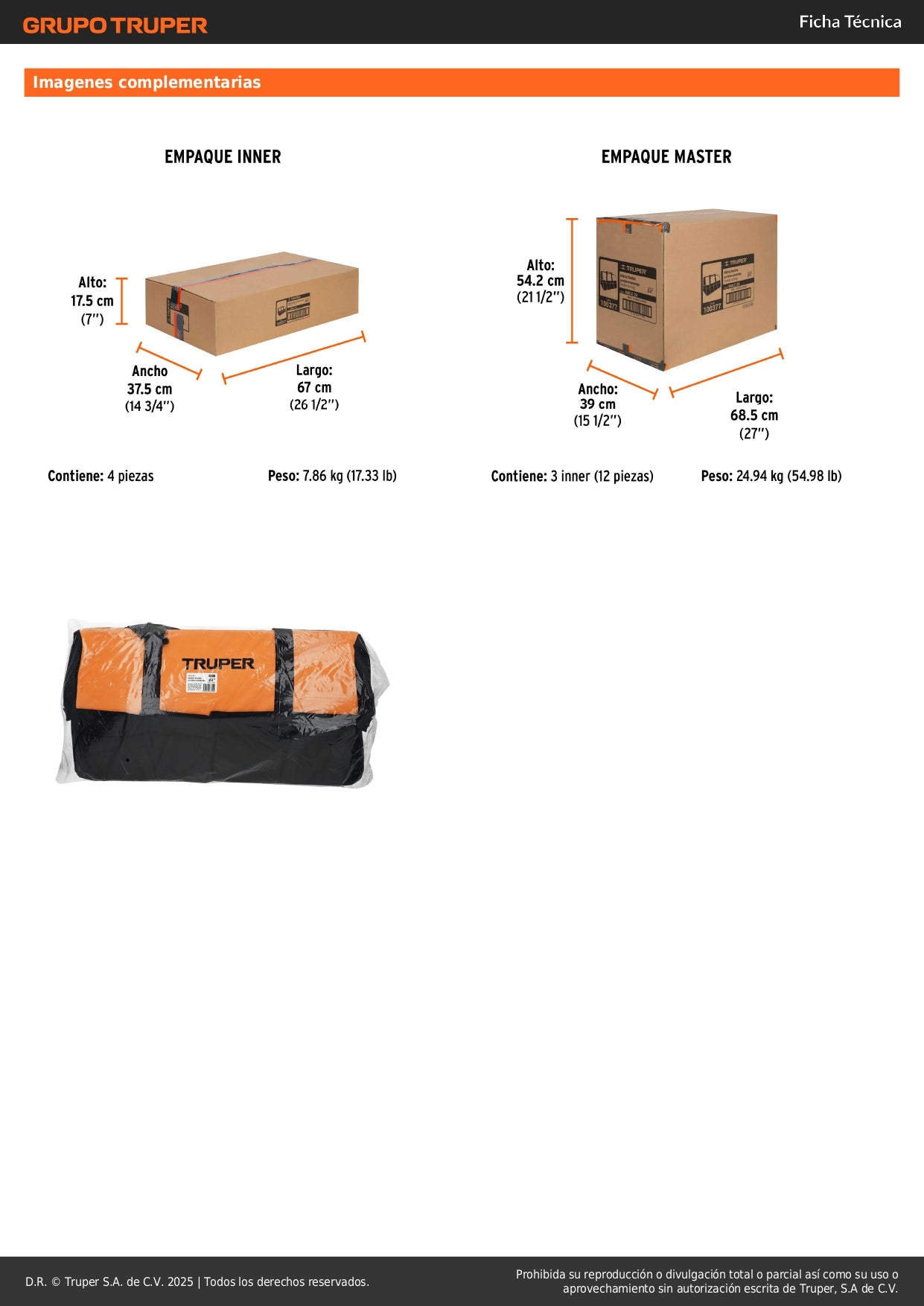 Maleta Portaherramientas Profesional 24 Pulgadas Truper - Organización Total para Técnicos y Profesionales