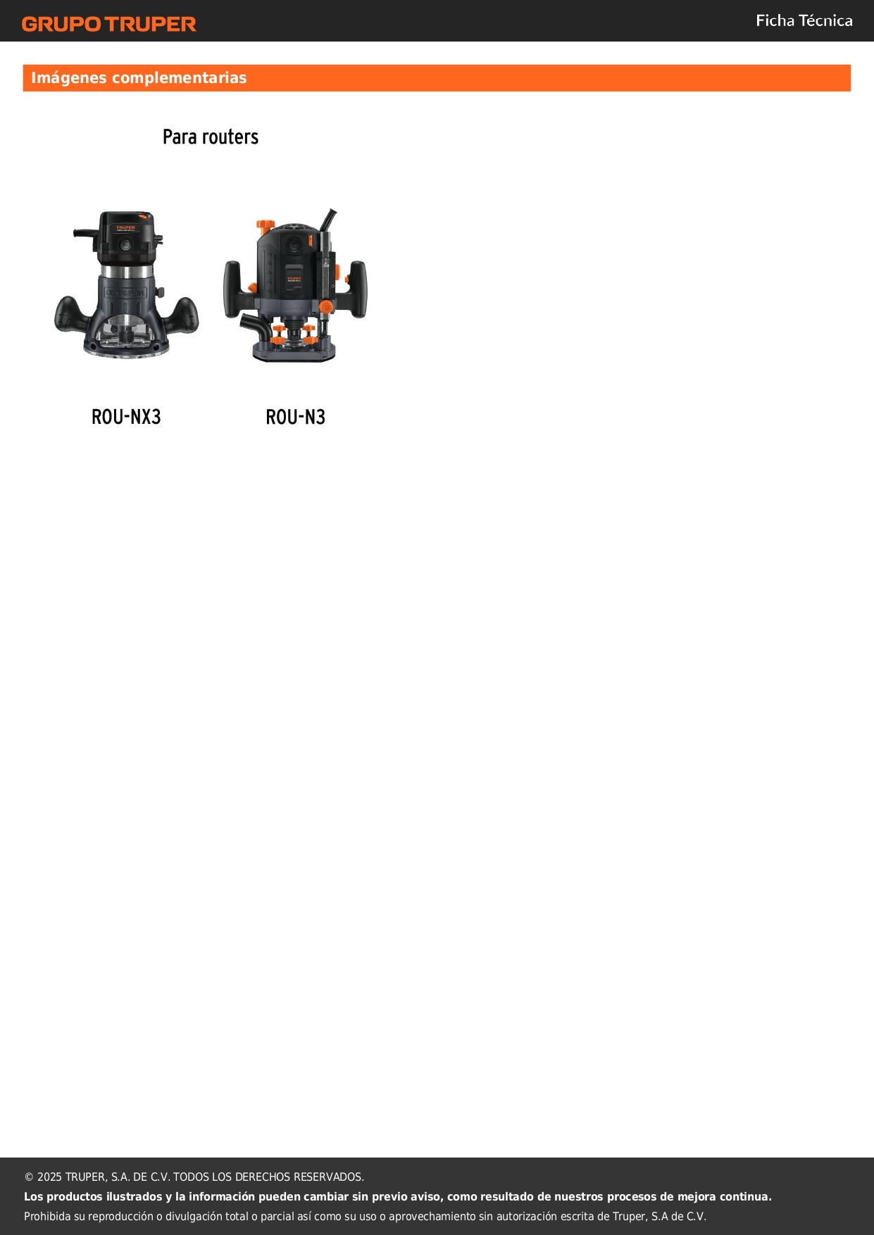 Llave para ROU-NX3 y ROU-N3, TRUPER