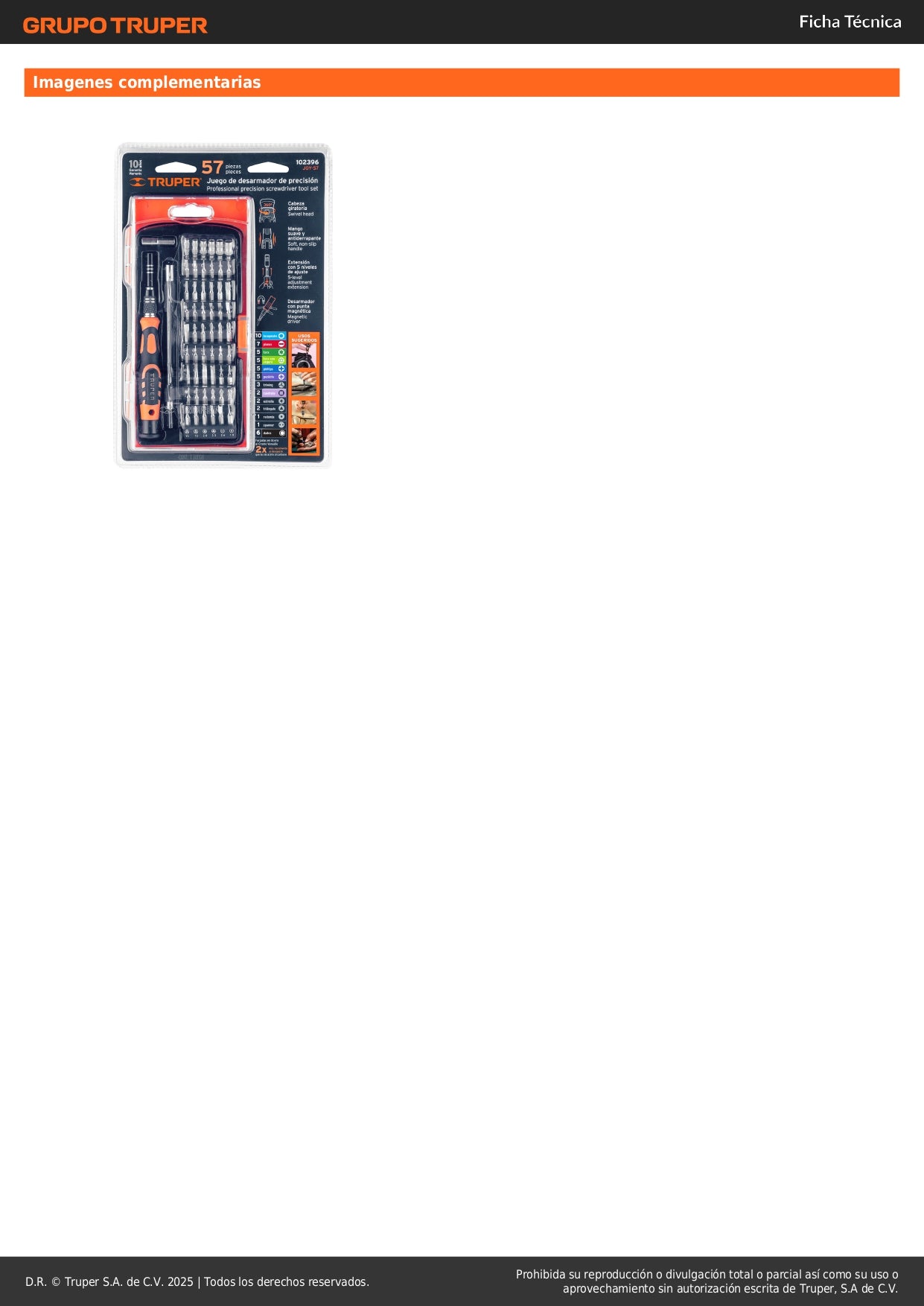 Desarmador de Precisión JOY-57 con 57 Puntas Intercambiables - Kit Profesional para Electrónica y Reparaciones