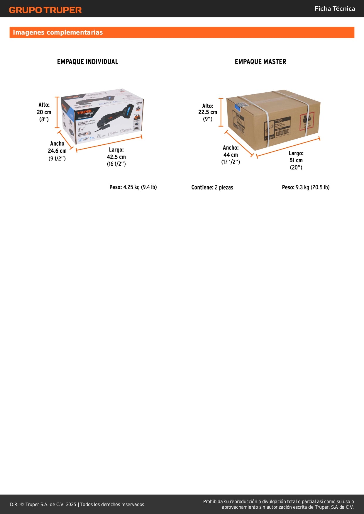 Esmeriladora Inalámbrica 4.5 Pulgadas 20V MAX-20E Brushless - Corta y Esmerilar Acero, Ladrillo, Azulejo - Motor Sin Carbones, Batería 4Ah Incluida - Herramienta Profesional