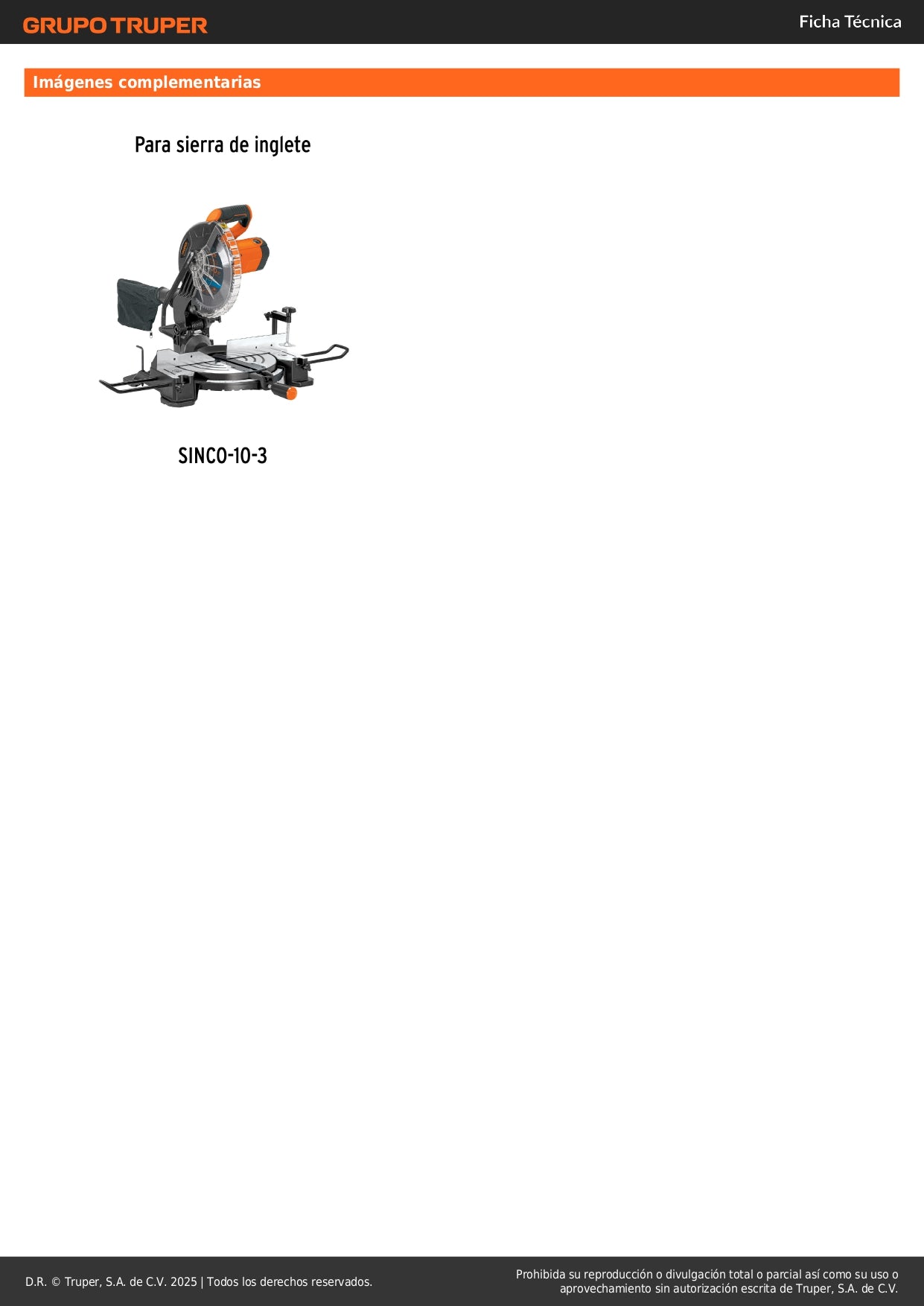 Interruptor de repuesto para SINCO-10-3, Truper