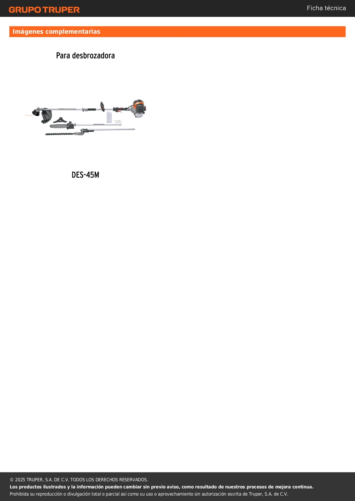 Cuchilla de repuesto para DES-45M, TRUPER