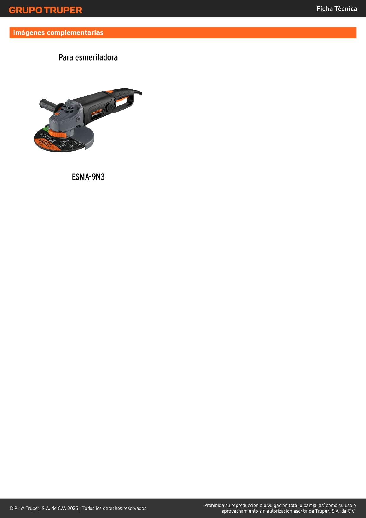 Bolsa con 2 carbones de repuesto para ESMA-9N3, TRUPER