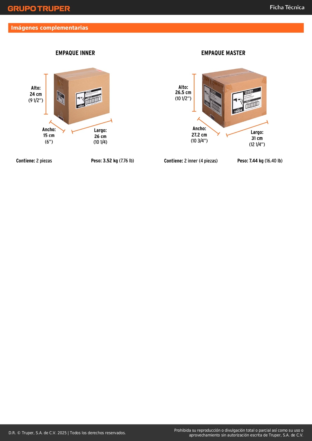 Destornillador para panel de yeso 540W, TRUPER INDUSTRIAL