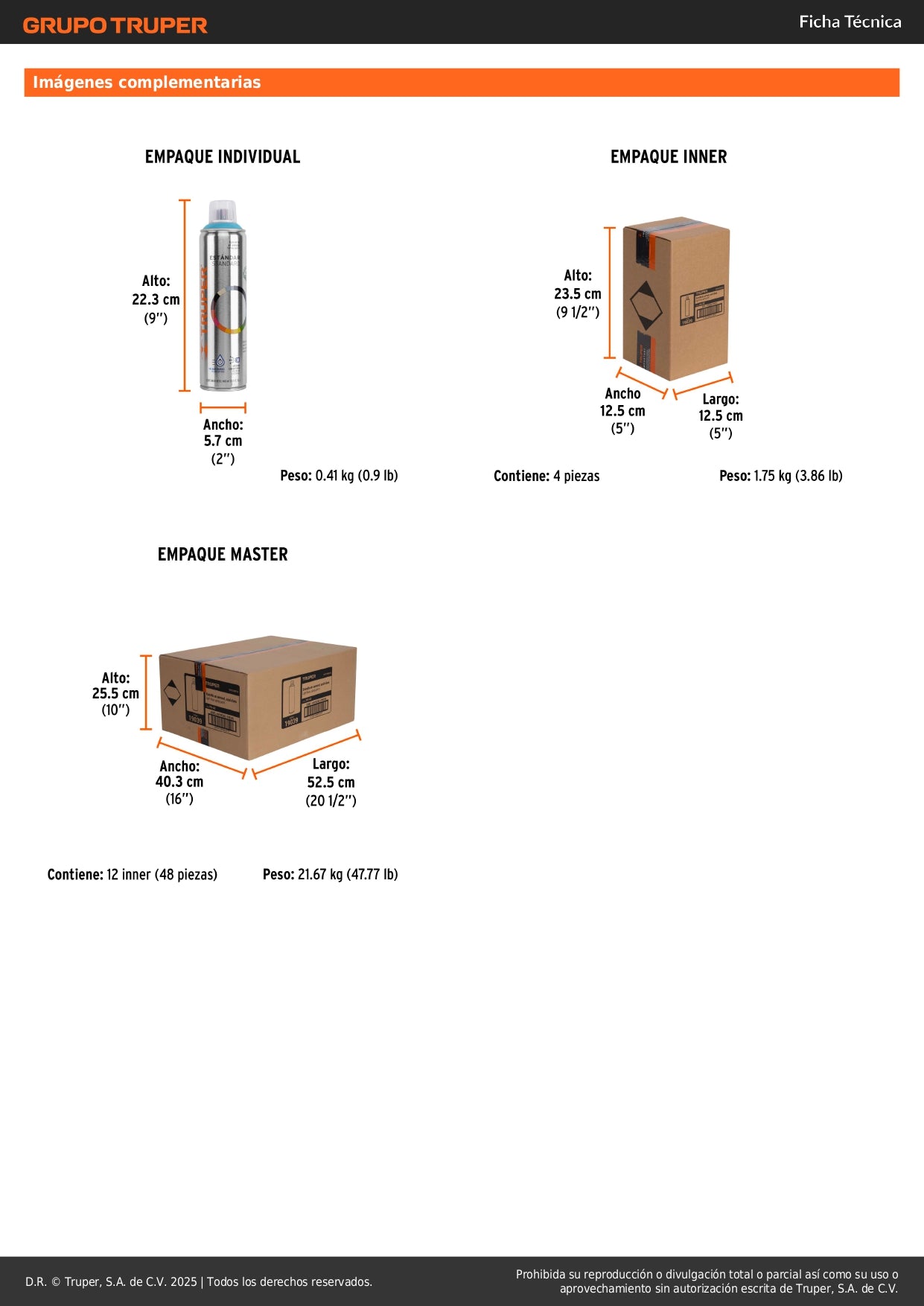Pintura Aerosol Azul Truper 400ml - Anticorrosión Secado Rápido Metal Madera Plástico PA-AZ