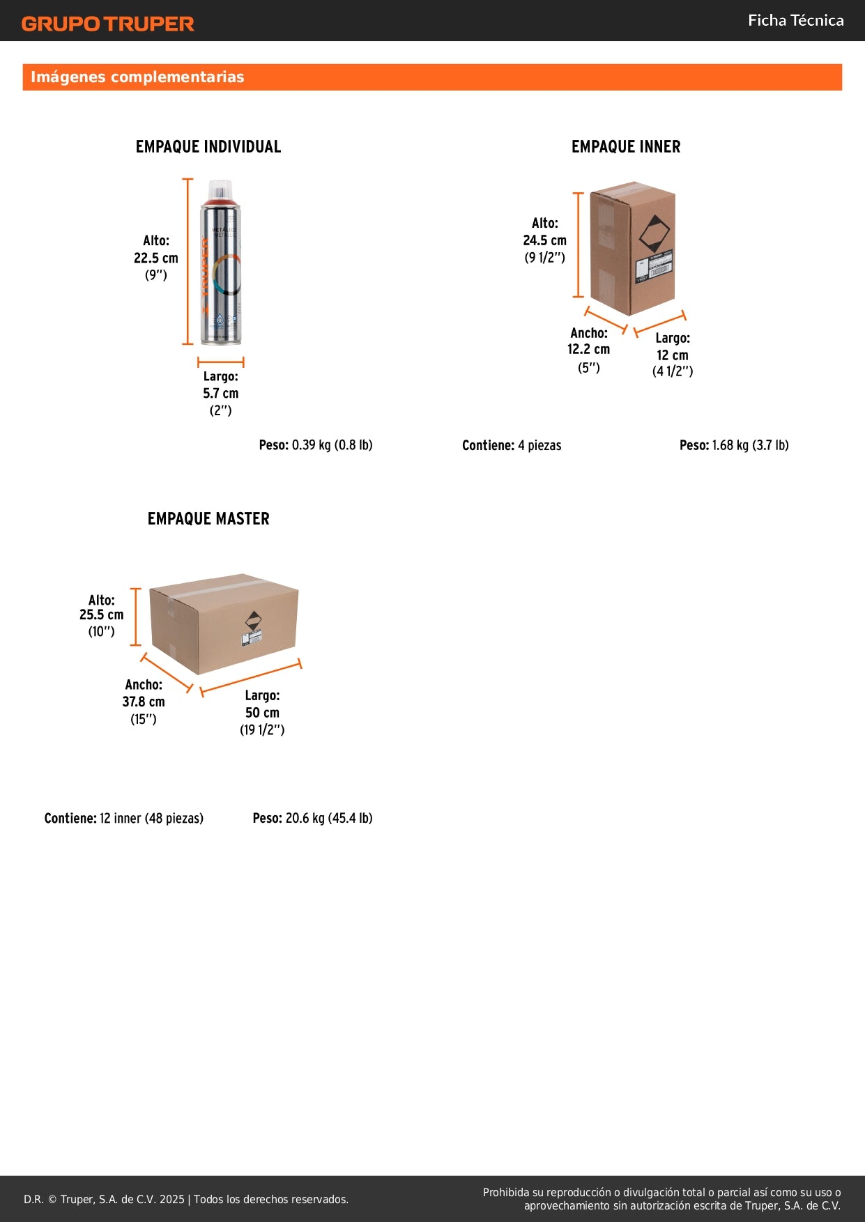 Pintura Aerosol Cobre Metálico 400ml PAM-CO - Anticorrosión Secado Rápido para Metal Madera Plástico