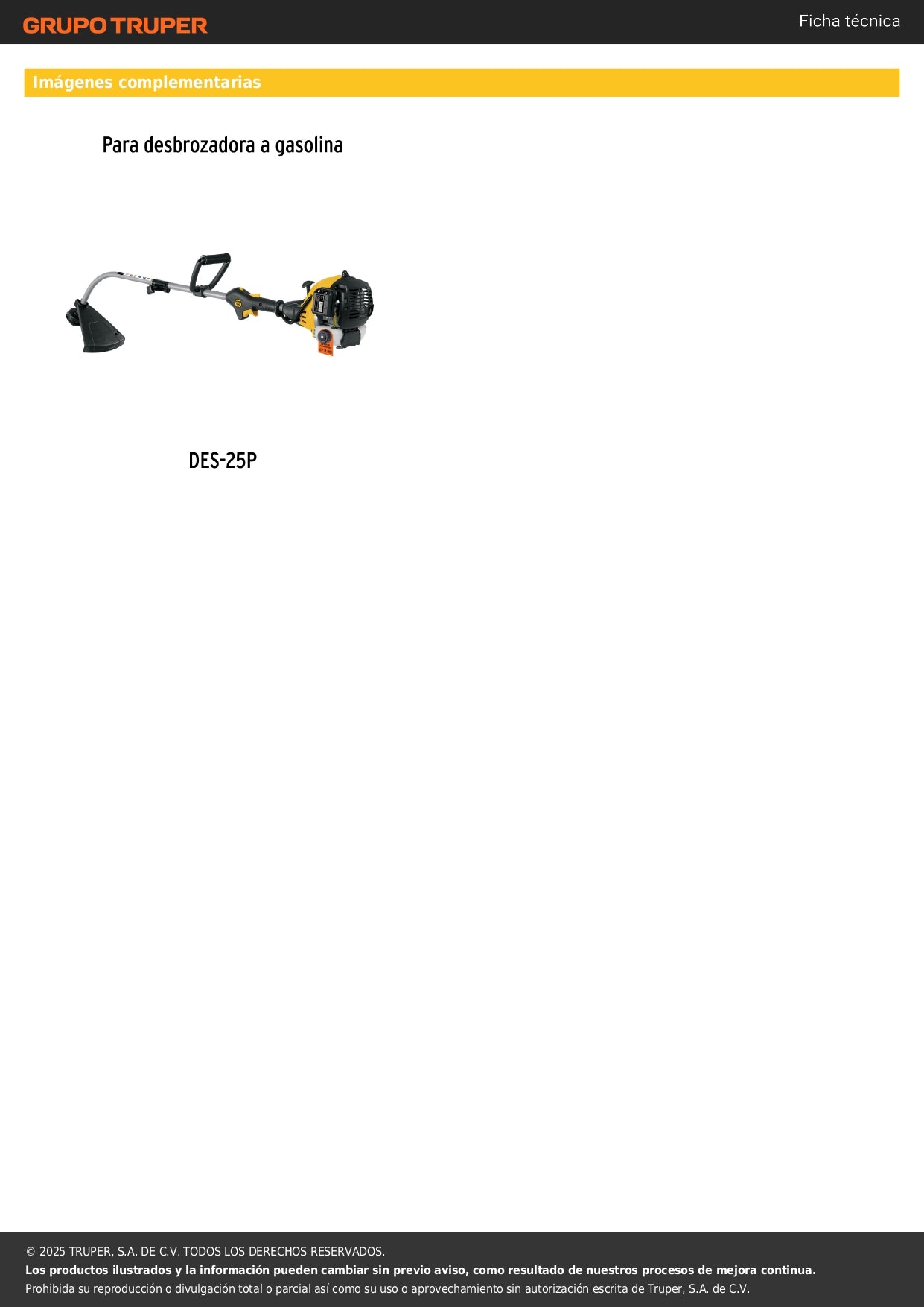Kit de mantenimiento para carburador para DES-25P, Pretul
