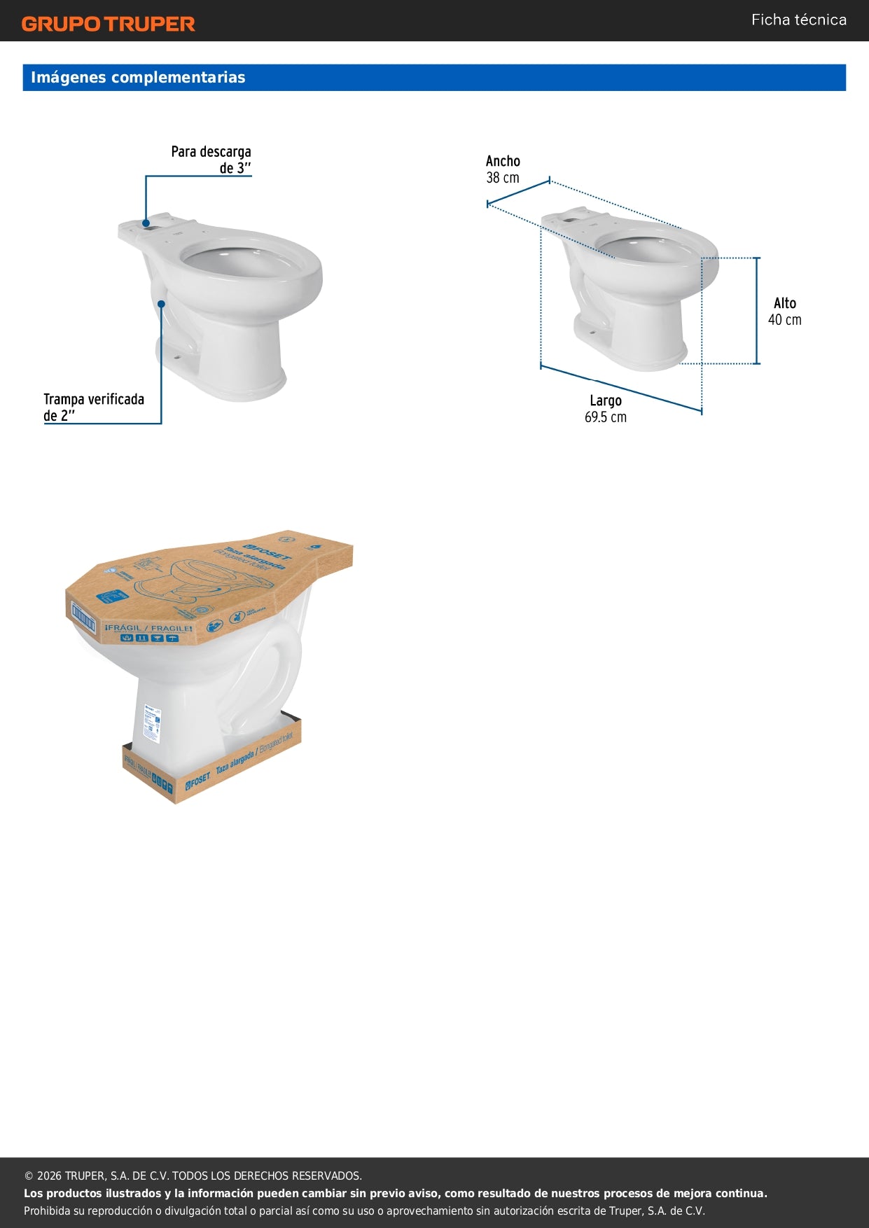Taza Porcelana Profesional Blanco FOSET - Resistente para Taller
