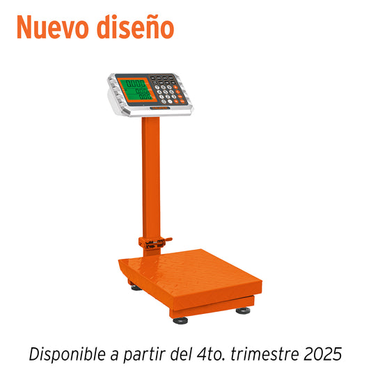 Báscula Electrónica Comercial 80kg Truper BAS-80PLA - Plataforma Antiderrapante con Doble Display y Batería 150hrs