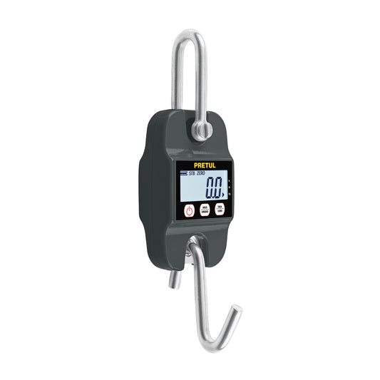 Báscula Electrónica Colgante PRETUL 300kg - Solución Profesional para Pesaje Industrial, Rastro y Carnicerías - Display LCD, Función TARA y HOLD - BASE-300CP