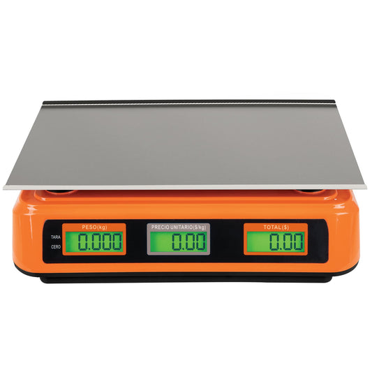 Báscula Electrónica Comercial Truper 40kg - Doble Display, Batería Recargable, Función TARA - Solución Profesional para Pesaje Preciso BASE-40