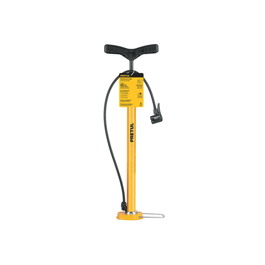 Bomba Manual PRETUL 80 PSI - Inflador Profesional para Bicicletas y Balones con Cilindro de Acero y Cabeza Dual Universal - Solución Rápida para Neumáticos Desinflados
