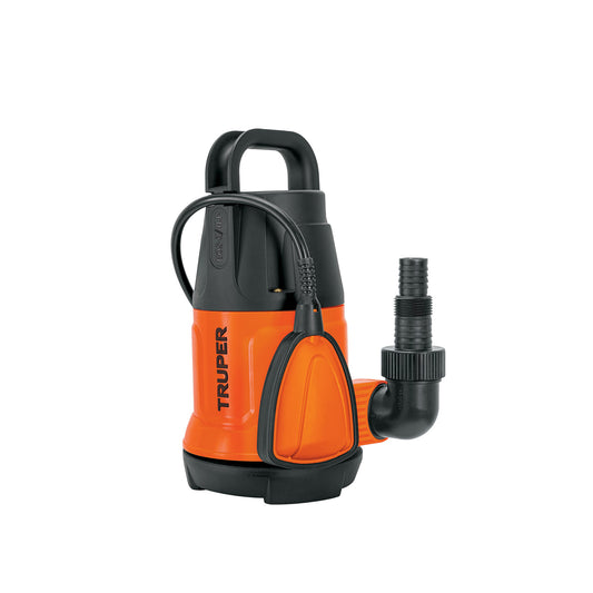 Bomba Sumergible 3/4 HP TRUPER BOS-3/4LP - Agua Limpia Doméstica Industrial Cisterna Alberca 167L/min