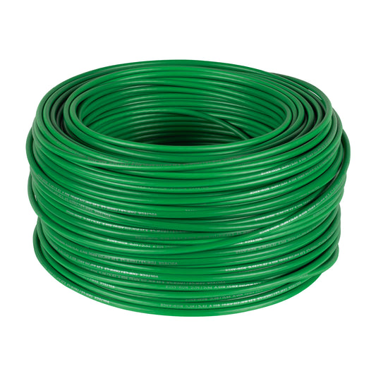 Cable THHW-LS 10 AWG Verde 100m Volteck 100 % cobre - Solución Profesional para Instalaciones Eléctricas Seguras
