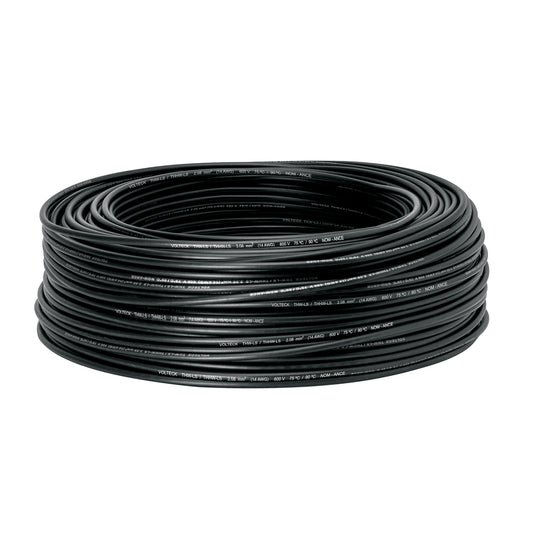 Cable THHW-LS 14 AWG Negro 100m Volteck 100 % cobre - Solución Profesional para Instalaciones Eléctricas Residenciales y Comerciales