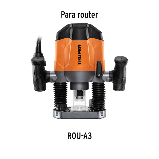 Bolsa con 2 carbones de repuesto para ROU-A3, TRUPER
