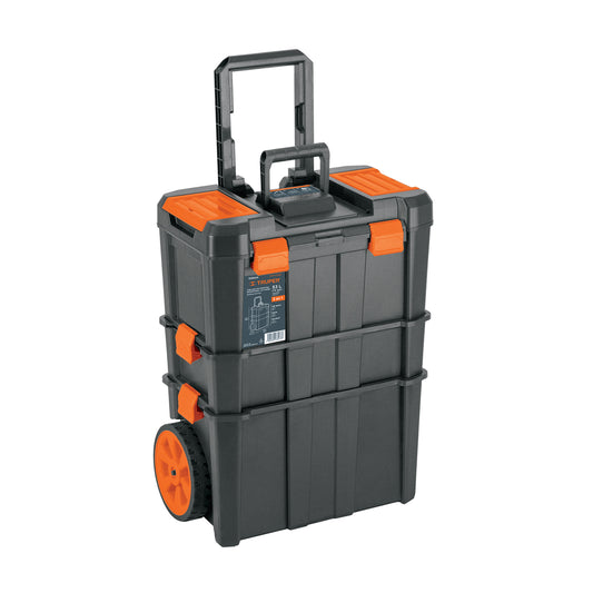 Caja de Herramientas Profesional 19x25 con Ruedas CHP-1925R - Solución Completa de Almacenamiento y Transporte para Herramientas