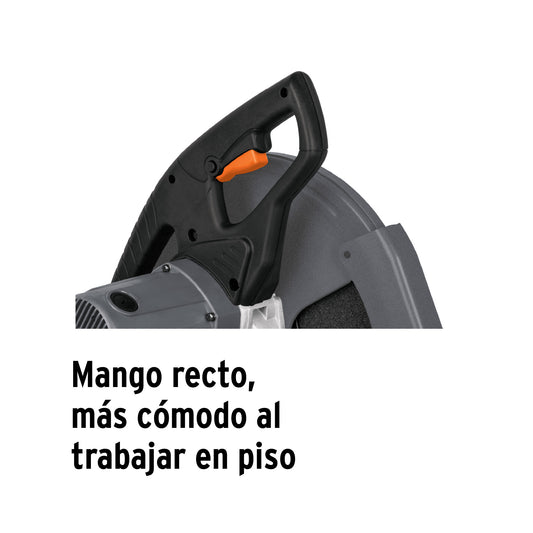 Tronzadora Cortadora de Metales 14 Pulgadas CM-14N2 TRUPER 2200W - Corte Preciso Angular Profesional con Mango Recto y Prensa Rápida