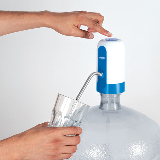 Dispensador Eléctrico de Agua FOSET para Garrafón - Elimina el Esfuerzo de Cargar Agua Pesada - Bomba Automática 114L con Apagado Inteligente - Libre de BPA - DIGA-01