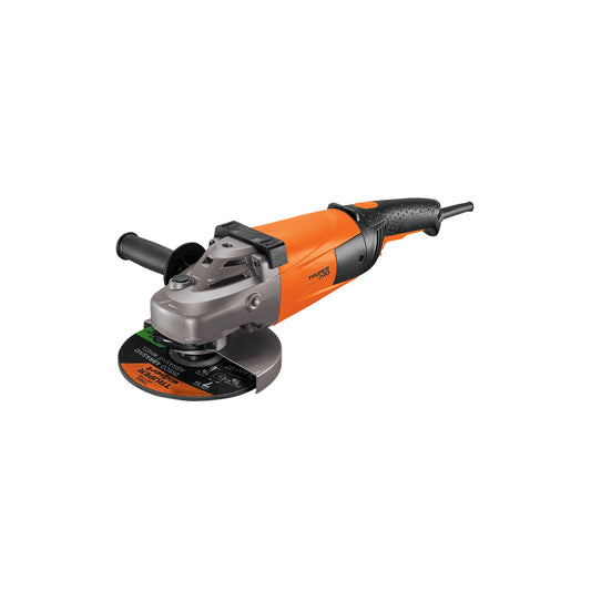 Esmeriladora Angular 7" TRUPER PRO 2200W - Herramienta Industrial para Cortar y Esmerilar Acero, Ladrillo, Azulejo y Piedra - Motor Profesional con Baleros de Bolas y Mango Antiderrapante - Solución Completa para Trabajos de Construcción y Metalurgia