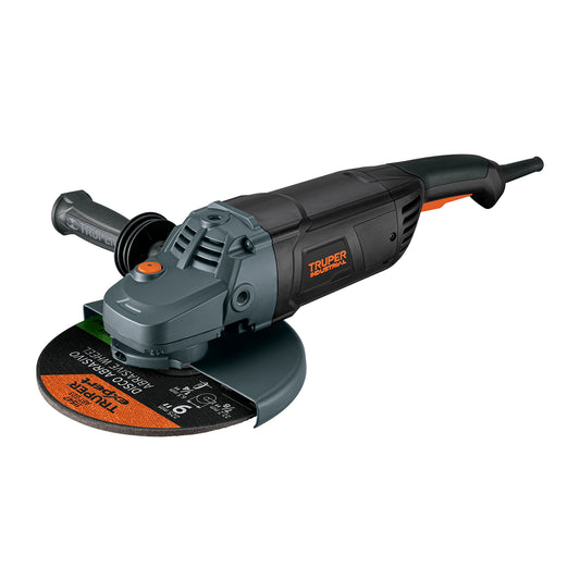 Esmeriladora Angular 9 Pulgadas 2450W TRUPER INDUSTRIAL ESMA-9N4 - Motor Potente con Mango Ergonómico Antivibración