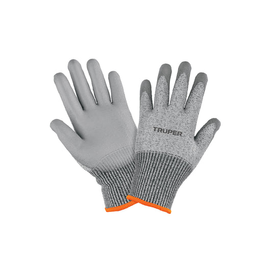 Guante Anticorte Nivel 5 TRUPER GU-911 Poliuretano - Protección Máxima Contra Cortes Vidrio Metal - Transpirable Durable