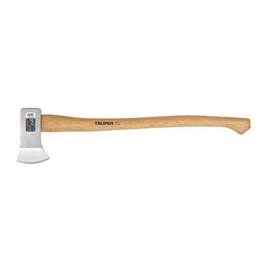 Hacha Truper Boy 2-1/4 lb Mango Hickory 28" - Herramienta Profesional para Talar Árboles y Partir Madera HB-2-1/4M