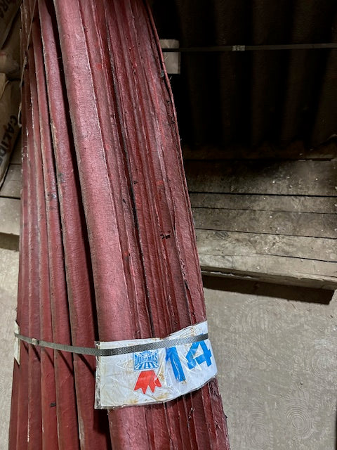 Lámina de Cartón Calibre #14 Roja – Extra Gruesa para Construcción de 1.20 X 0.60 M. Paquete de 20 piezas