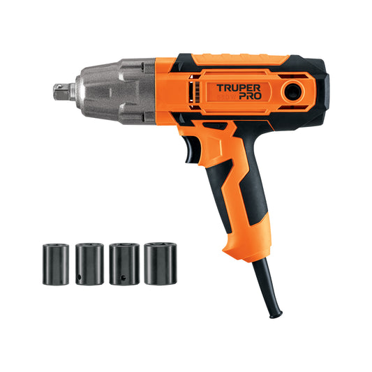 Llave de impacto 1/2" 550W, 258 ft/lb, TRUPER PRO