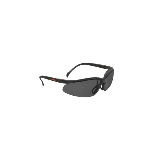 Lentes de Seguridad Grises Truper Vision LEDE-SN - Protección UV Antirayadura para Industria, Construcción y Taller - Policarbonato Resistente