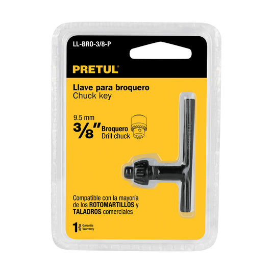 Llave para broquero de 3/8", PRETUL