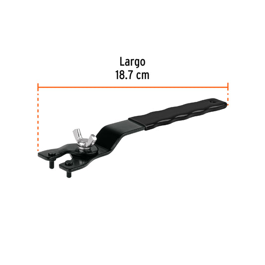 Llave de repuesto ajustable para esmeriladoras 4 1/2", 7",9"