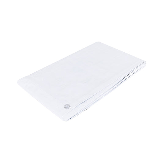 Lona Impermeable PRETUL 3x5m Blanca - Protección Total para Autos, Muebles y Patios - Polietileno Reforzado 110g/m² con Ojillos