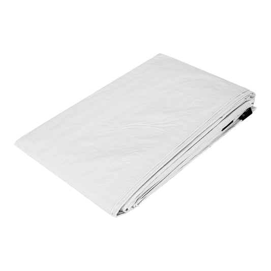 Lona Impermeable PRETUL 4x5m Blanca - Protección Total para Autos, Piscinas y Muebles Exterior - Polietileno Reforzado 110g/m² con Ojillos Aluminio LP-45B