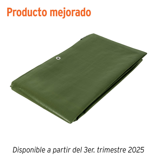 Lona Impermeable Uso Rudo 3x4m Verde Olivo TRUPER EXPERT - Protección UV Reforzada para Construcción y Exteriores