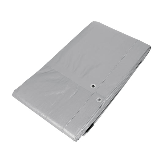 Lona Polietileno Reforzada 3x6m TRUPER LT-36 - Protección UV Resistente Rasgaduras Gris 180g/m2 Anti-Moho