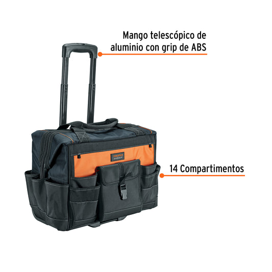 Maleta Portaherramientas con Ruedas Truper Expert MALE-22R - Solución Profesional para Transporte de Herramientas