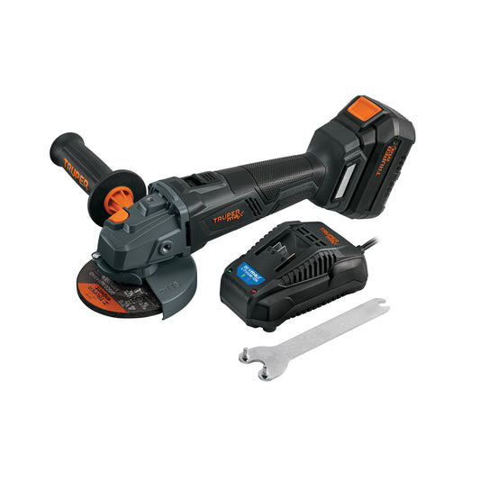Esmeriladora Inalámbrica 4.5 Pulgadas 20V MAX-20E Brushless - Corta y Esmerilar Acero, Ladrillo, Azulejo - Motor Sin Carbones, Batería 4Ah Incluida - Herramienta Profesional