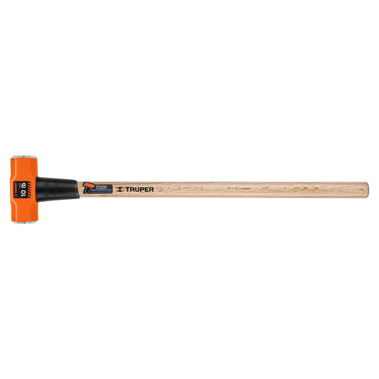 Marro Octagonal 10 lb Truper MD-10M - Herramienta Profesional para Demolición y Golpeo Pesado con Mango de Madera 36 Pulgadas