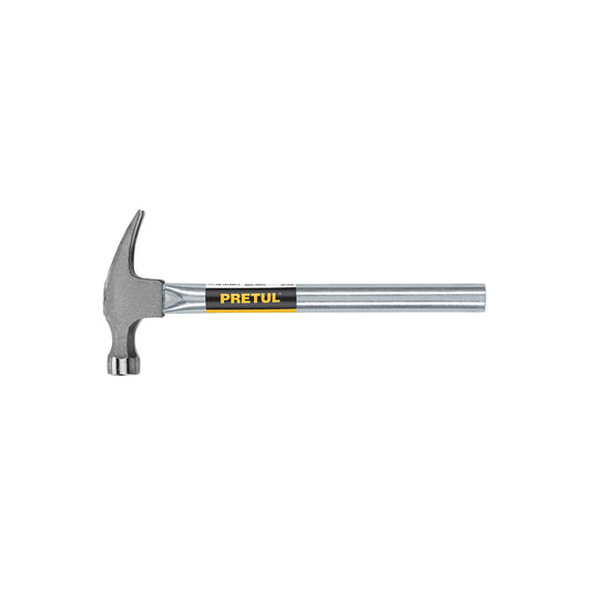 Martillo Uña Recta 16 oz Pretul MTR-16P - Mango Tubular Reforzado para Trabajo Pesado - Solución Profesional para Clavar y Extraer Clavos