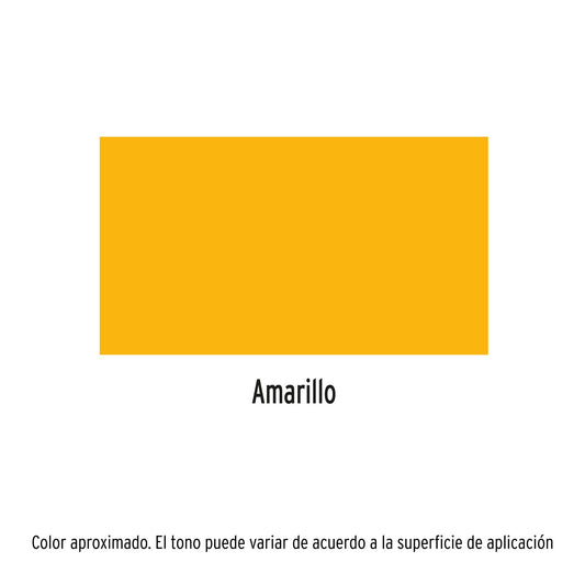Pintura Aerosol Amarillo PA-AM 400ml - Anticorrosión Secado Rápido para Metal Madera Plástico - Máxima Cobertura Libre de Plomo