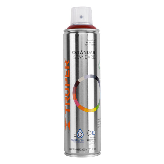 Pintura Aerosol Guinda PA-GU 400ml - Anticorrosión Secado Rápido para Metal Madera Plástico - Cobertura Máxima Sin Plomo