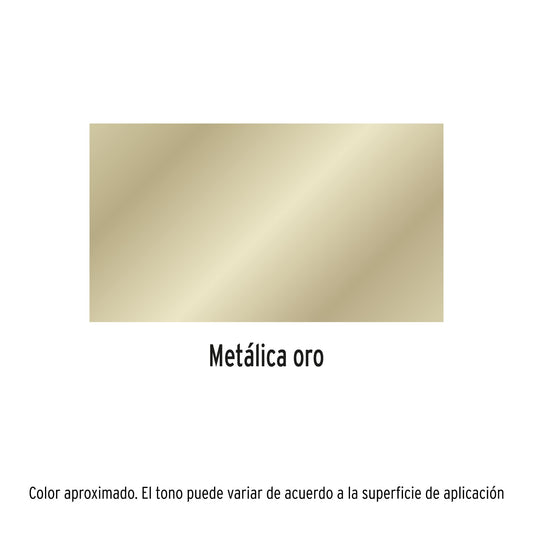 Pintura Aerosol Oro Metálico 400ml PAM-OR - Anticorrosión Secado Rápido para Metal Madera Plástico - Acabado Profesional Manualidades Arte Decoración