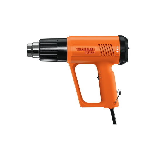 Pistola de Calor Industrial TRUPER PRO 2000W con 9 Accesorios - Solución Profesional para Remover Pintura, Descongelar Tuberías y Trabajos Térmicos - PISCA-A