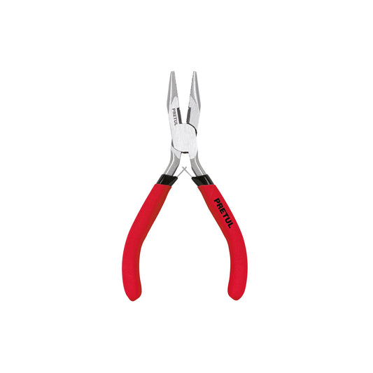 Mini Pinza de Punta y Corte 5" PMP-PU4 Pretul - Acero Carbono para Espacios Reducidos