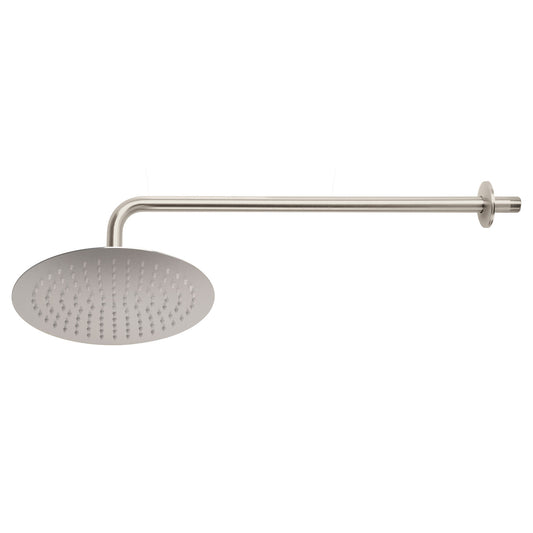 Regadera FOSET RIVIERA 10 Pulgadas con Brazo Ajustable Acabado Satín