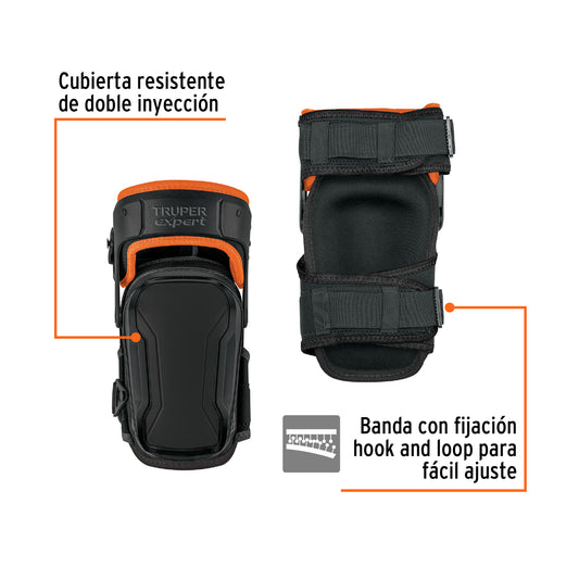 Rodilleras de Estabilización Profesional ROD-600 con Soporte de Muslo - Protección Ergonómica para Construcción y Trabajo Pesado - Expert