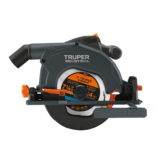 Sierra Circular TRUPER 7-1/4" 1900W Industrial SICI-7-1/4N5 - Motor Potente con LED y Ajuste Bisel 48° para Corte Preciso en Madera