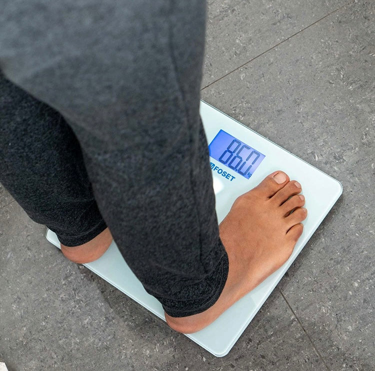 Báscula digital para baño, hasta 180 kg, Foset Control de Peso.