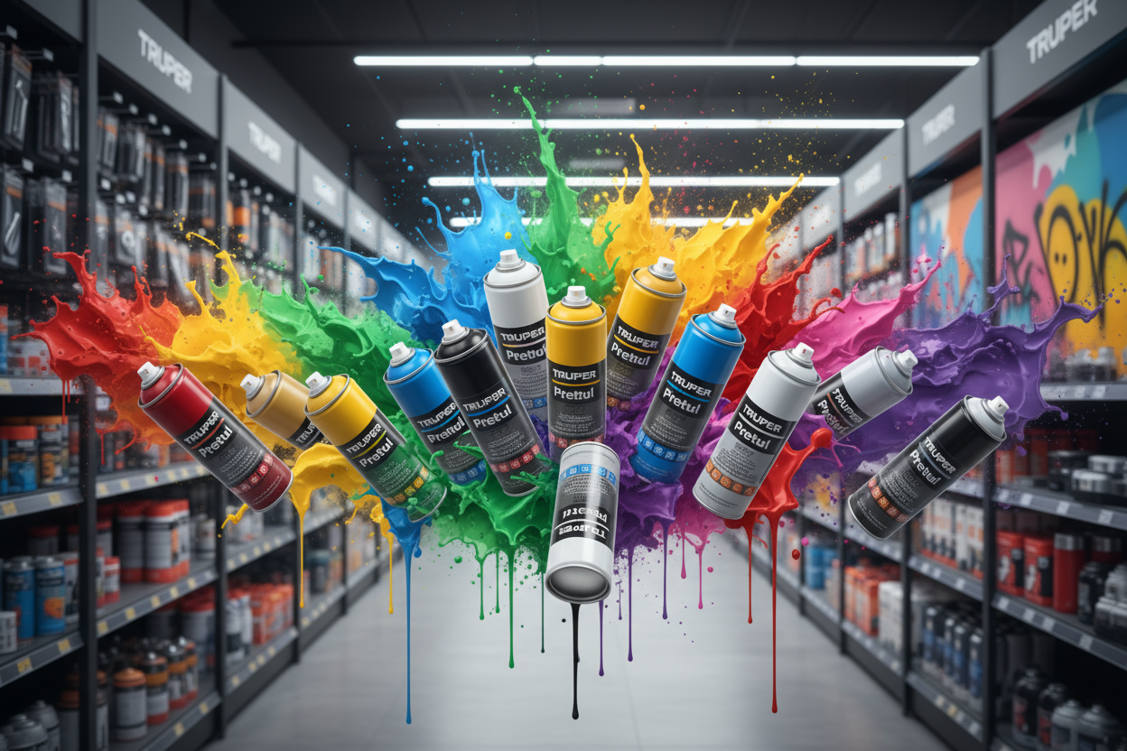 Pinturas en Aerosol - Truper y Pretul